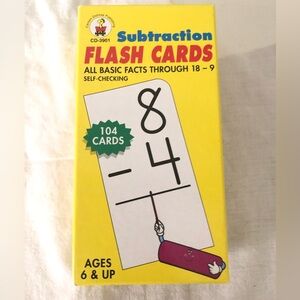 Carson-Dellosa Publishing Subtraction Flashcards